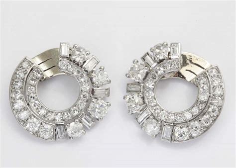 Rene Boivin Diamond Earrings Dkf