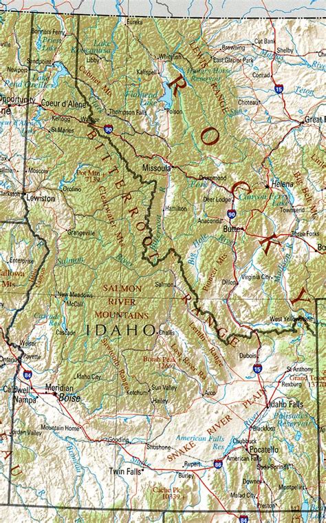 Download Free Maps Of Idaho