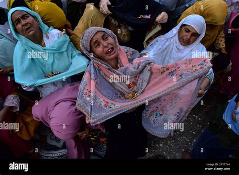Kashmiri Muslim Women Pray As The Head Priest Not Pictured Displays