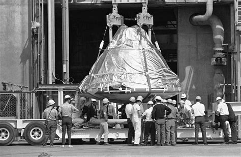 NASA displays Apollo capsule hatch 50 years after fatal fire - Daily Press