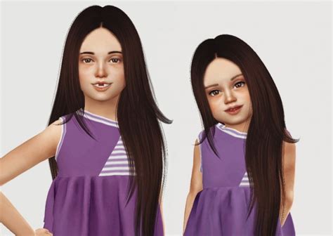 Sims 4 Hairs Simiracle Nightcrawler`s Charmed Hair Retextured