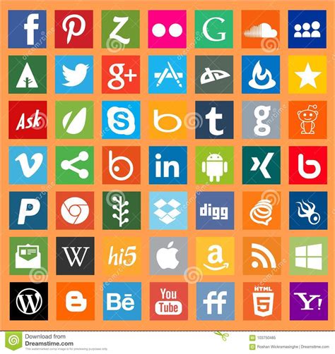 The site offers profiles, groups there are thousands of social media apps in the world. Apps-Social Media-Vernetzungs-Logozeichen Redaktionelles ...