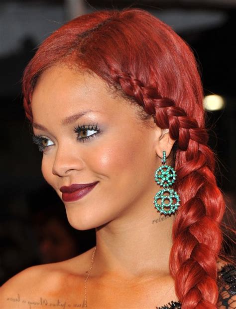 Rihanna Red Hairstyle Pictures ~ Krazy Fashion Rocks
