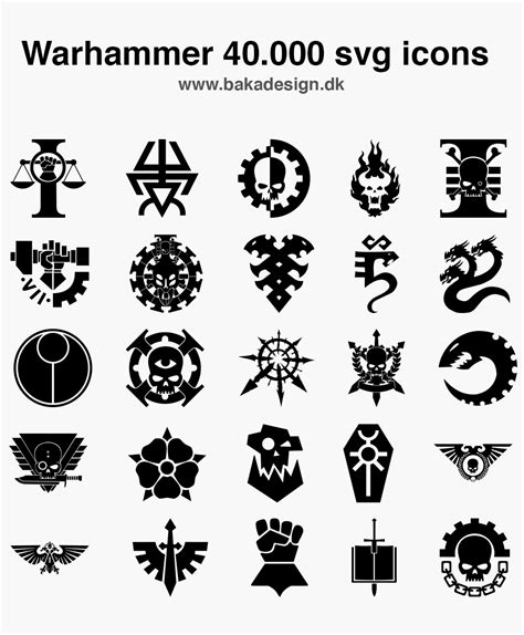 Warhammer 40000 Svg Icons By Baka Design On Deviantart