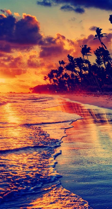Colorful Beach Sunsets Wallpaper Mobile Wallpapers