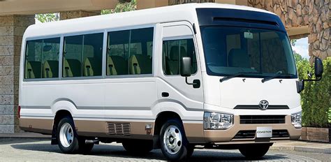 New Toyota Coaster Bus Front Photo Image Front View Picture