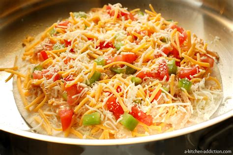 The best chicken quesadilla recipe. Buffalo Chicken Quesadillas - A Kitchen Addiction