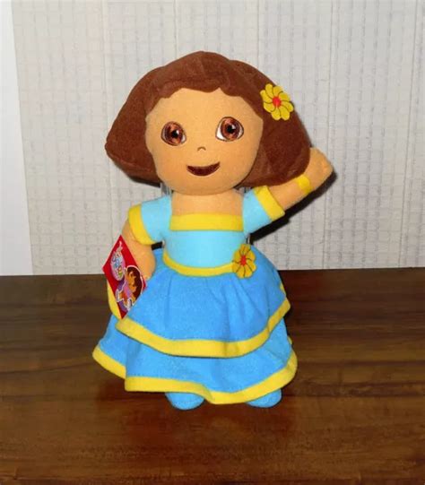 Dora The Explorer Wearing Blue And Yellow Dancing Party Dress 11 Plush