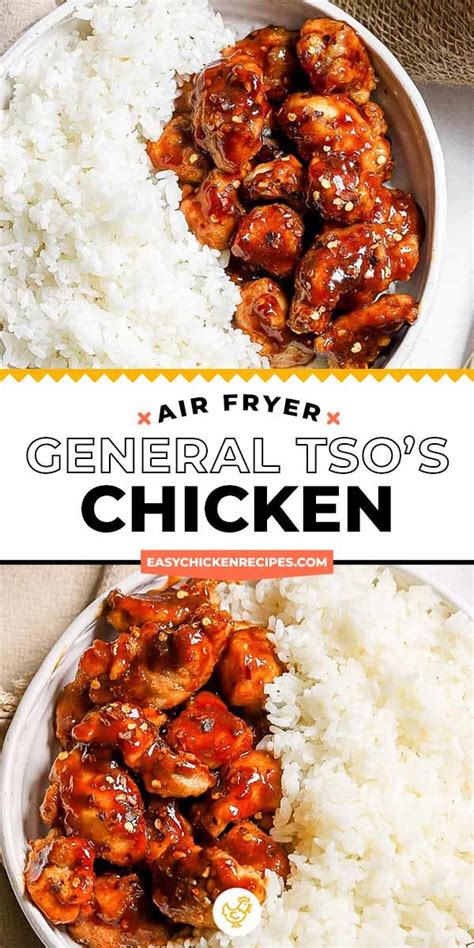 this air fryer general tso s chicken is a healthier take on the classic chinese takeout and it s