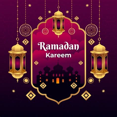 Free Vector Flat Ramadan Kareem Illustration