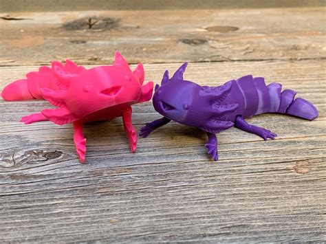 3d Printed Articulated Flexible Axolotl Etsy Ireland