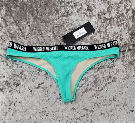 wicked weasel sexy sport brief bikini bottom jade size large 44 00 picclick au