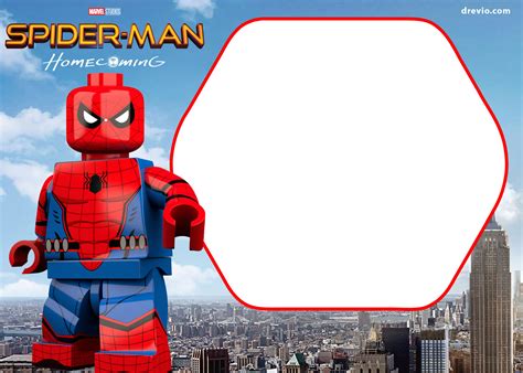 printable marvels lego invitation  invitation