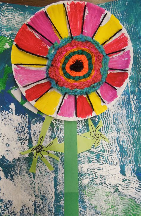 3rd Grade Weaving Mixed Media Spring Art Spring Crafts Art Lessons