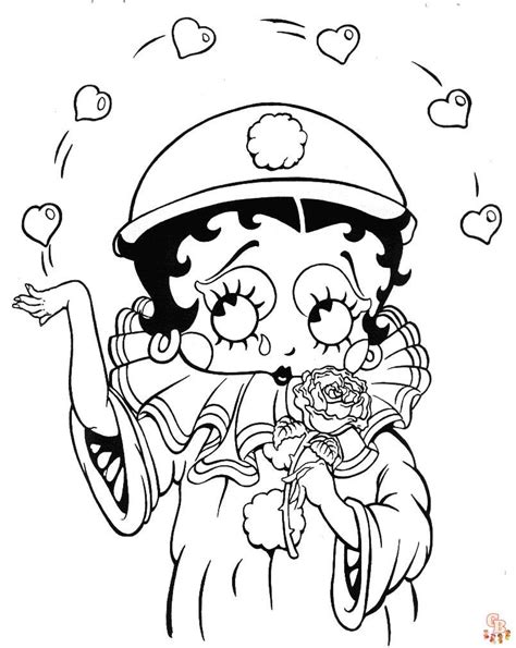 Безкоштовні розмальовки Бетті Буп для друку