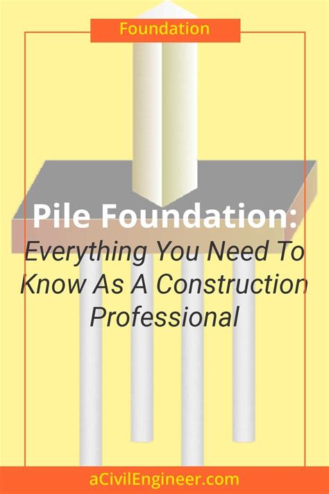 Pile Foundation Everything You Need To Know As A Construction