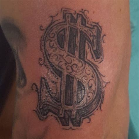 Money Sign Tattoo Design