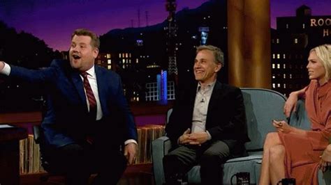 Watch Christoph Waltz Put The Moves On James Cordens Gorgeous Bass
