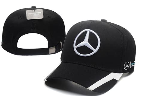 Mercedes Benz Logo Amg Curved Adjustable Snapback Hat Cap Benzinooautos