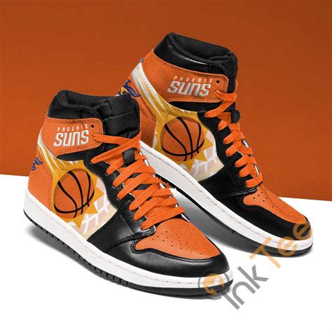 Phoenix Suns Ver1 Basketball Nba Air Jordan Hightop Jd 1 Shoes Etsy