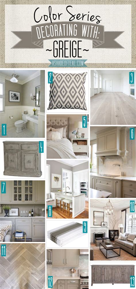 Living room gray and beige color scheme. Color Series; Decorating with Greige