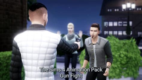 The Sims 4 Custom Animation Pose Pack Gun Fight Thesims Thesims4