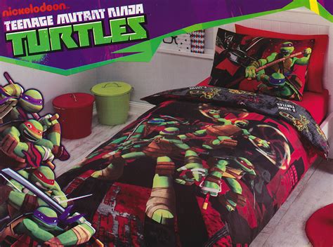 Teenage Mutant Ninja Turtles Quilt Doona Duvet Cover Set Bedding Boys