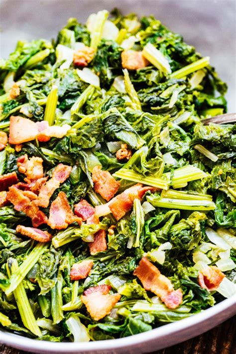 Southern Mustard Greens The Ultimate Recipe My Kitchen Little