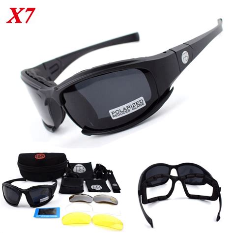 military tactical x7 polarized hunting shooting goggles eyewear men outdoor sport uv400