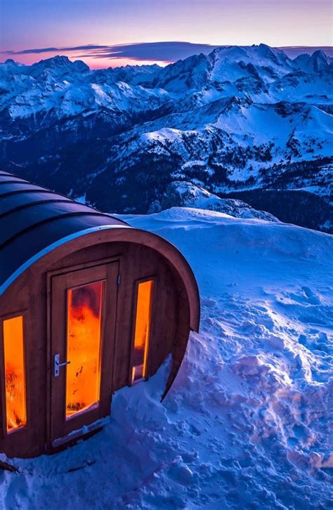 Sauna At Lagazuoi In The Dolomites Of Italy Visit Italy Christmas In
