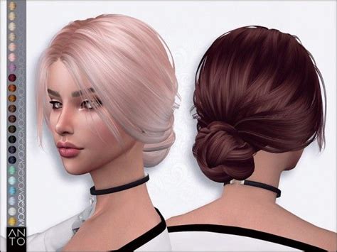 The Sims Resource Maggie Hair By Anto Sims 4 Hairs Sims Hair