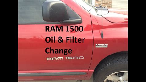 2010 dodge journey sxt 3.5l v6 :gr_patrio. Dodge Ram Oil Change - YouTube