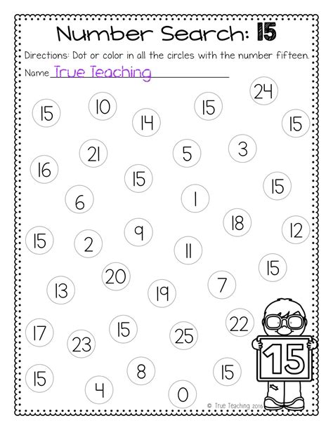 Printable 11 20 Worksheet For Kindergarten