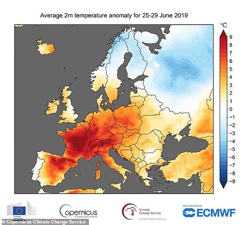 Europe `facing More Frequent And More Intense Heatwaves´ Daily Mail