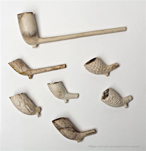 Tobacco Pipes In The Archeological Collection Of The Museum Museum Of The History Of Riga And