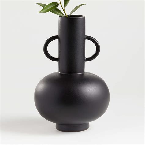Merriman Black Vase By Leanne Ford Reviews Crate And Barrel