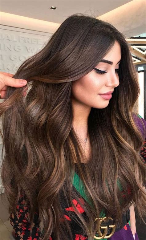 54 beautiful ways to rock brown hair this season partial highlights brunette hair brunette