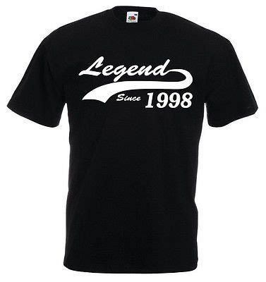 Make him a time capsule. Legend 1998 T-Shirt, mens 18th birthday gifts presents ...