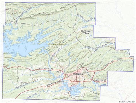 Map Of Garland County Arkansas