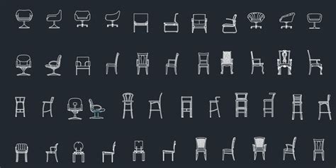 Cinema chairs with or without cup holders. chairs_elevation - Free CAD Block Symbols And CAD Drawing