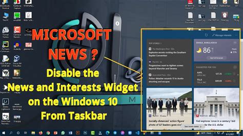 Turn Off Microsoft News Disable News And Interests Pop Up Widget On Windows Learn With