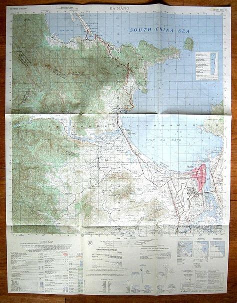 Original Vietnam War Map Da Nang Us Army Lll Series L