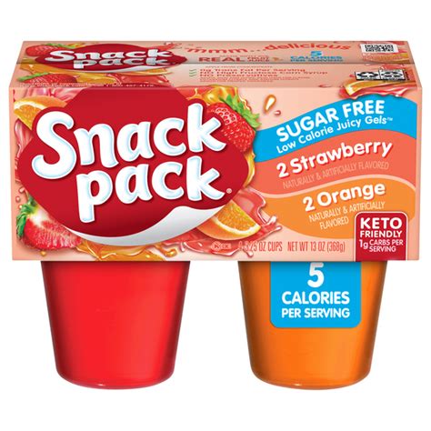 Save On Snack Pack Juicy Gels Strawberry Orange Sugar Free 4 Ct Order