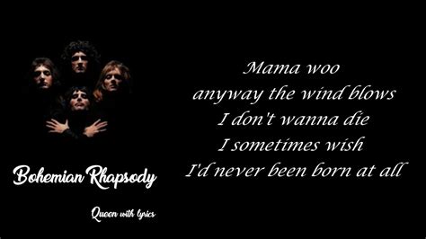 Queen Bohemian Rhapsody With Lyrics Youtube