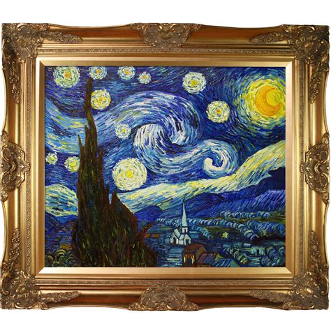 Amazon Com Overstockart Starry Night Oil Painting By Van Gogh Paintings