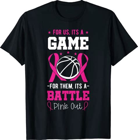 Breast Cancer Basketball Player Coach Pink Ribbon Awareness T Shirt Clothing