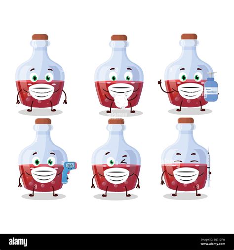 A Picture Of Red Magic Potion Cartoon Design Style Keep Staying Healthy
