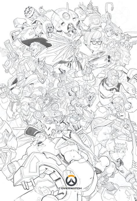 Coloring pages of the game overwatch. Overwatch Ultimate - Lineart | Overwatch ultimates ...