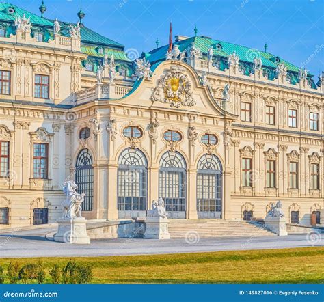 The Large Entrance Of Upper Belvedere Palace Vienna Austria Editorial