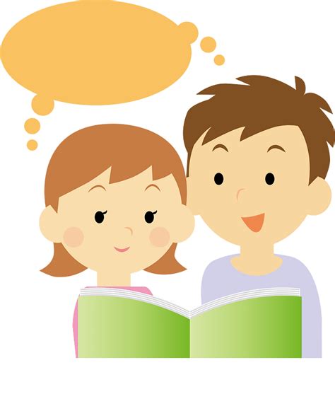 Couple Is Reading A Book Clipart Free Download Transparent Png